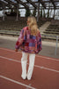 Mina | Kislon-Jacke - gemustert