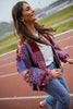 Mina | Kislon-Jacke - gemustert