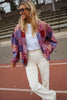 Mina | Kislon-Jacke - gemustert
