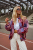 Mina | Kislon-Jacke - gemustert