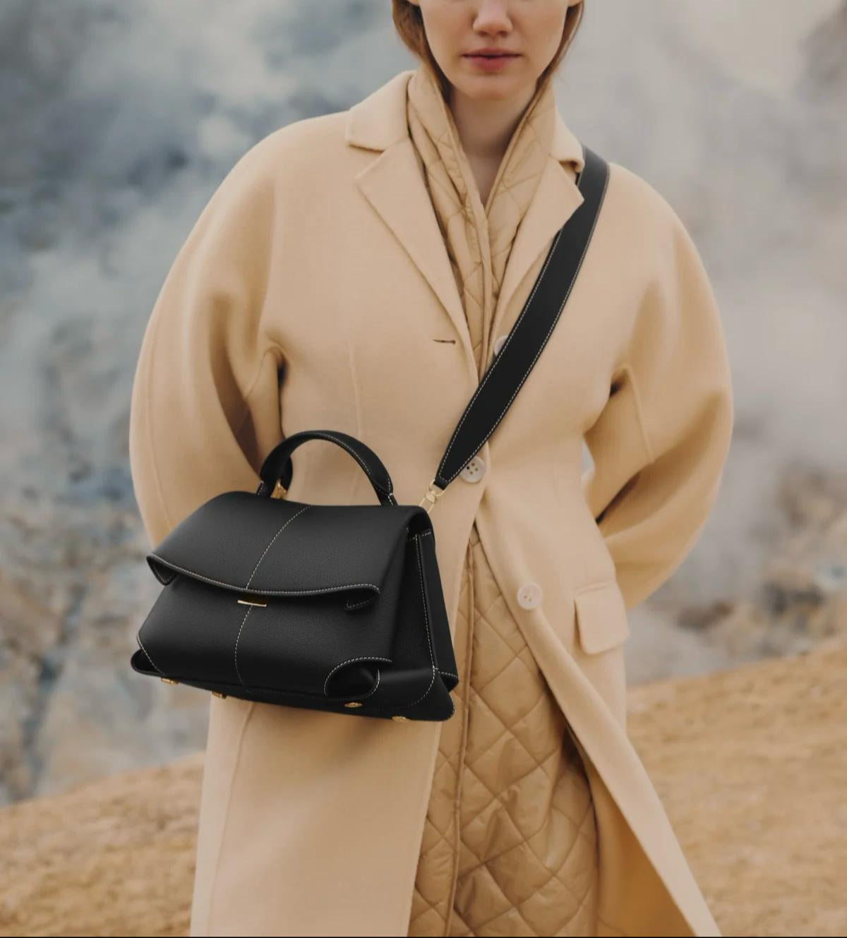 Beatriz | Vinea - Große Leder-Schultertasche
