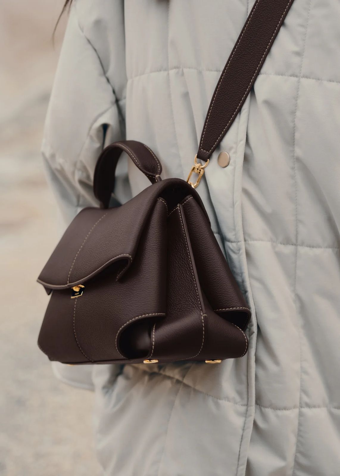 Beatriz | Vinea - Große Leder-Schultertasche