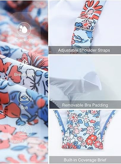 Nadia | Zweiteilige Tankini-Badeanzüge für Damen