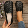 Makenna | Damen-Oxford-Ballerinas mit Blumenausschnitt und orthopädischen Einlagen