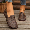 Makenna | Damen-Oxford-Ballerinas mit Blumenausschnitt und orthopädischen Einlagen