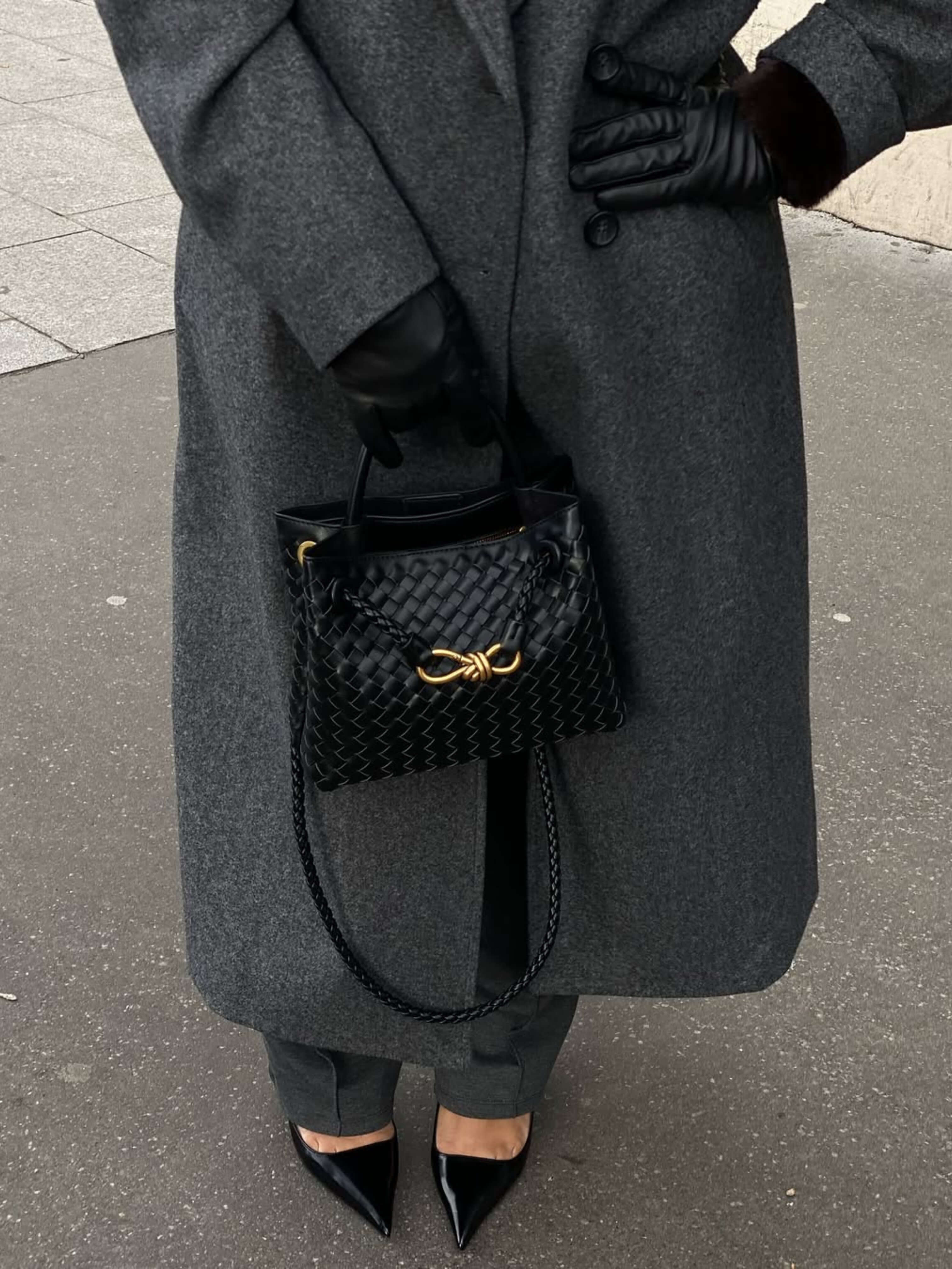 Sabine | Kleine Geflochtene Tasche aus Veganem Leder