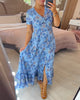 Tate | Kleid mit Blumenmuster und V-Ausschnitt