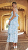 Nellie | Maxikleid - Blaue Blumen