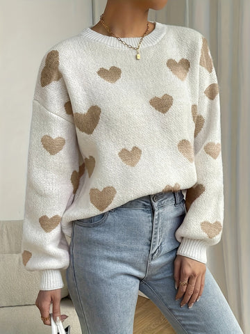 Pullover in Herzform