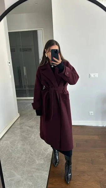 Trenchcoat in Bordeauxrot | RIVAL