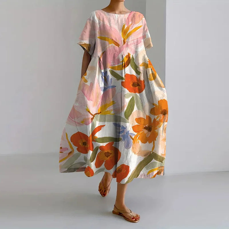 Tariq | Lucasta - Bequemes Kleid mit Blumenmuster und V-Ausschnitt