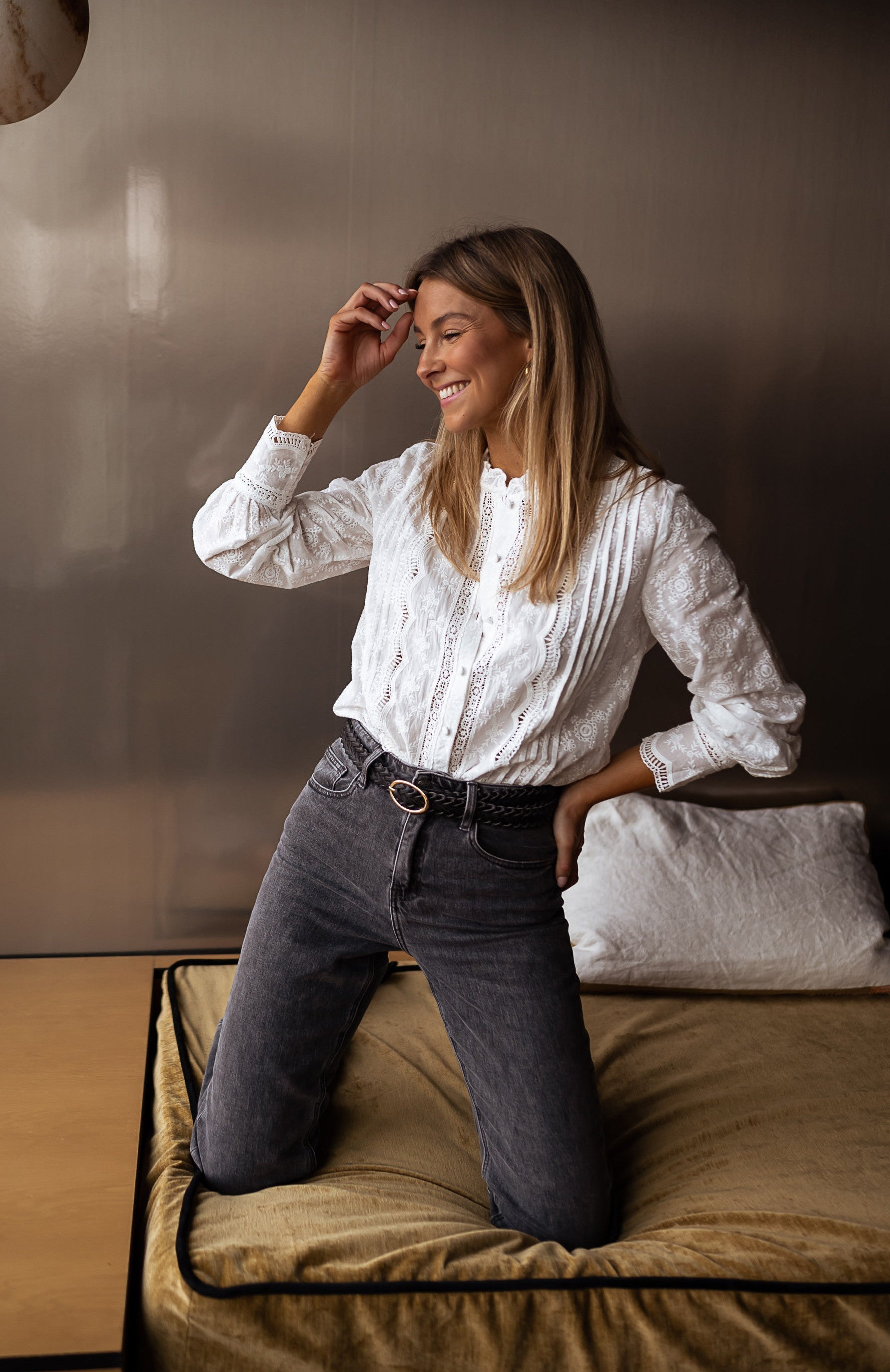 Pauly | Chemise mit Stickerei