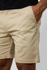 Trisha | Muskelbetonte Chino-Shorts in Stein