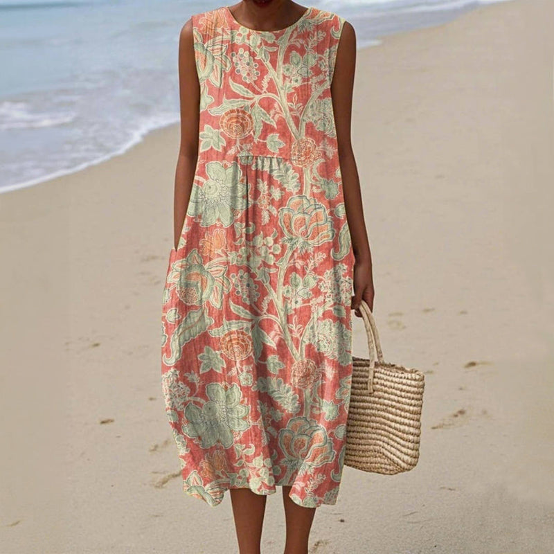 Kamryn | Vintage Blumenprint-Kleid