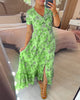 Tate | Kleid mit Blumenmuster und V-Ausschnitt