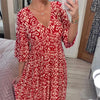 Hanna | Geblümtes Kleid mit V-Ausschnitt