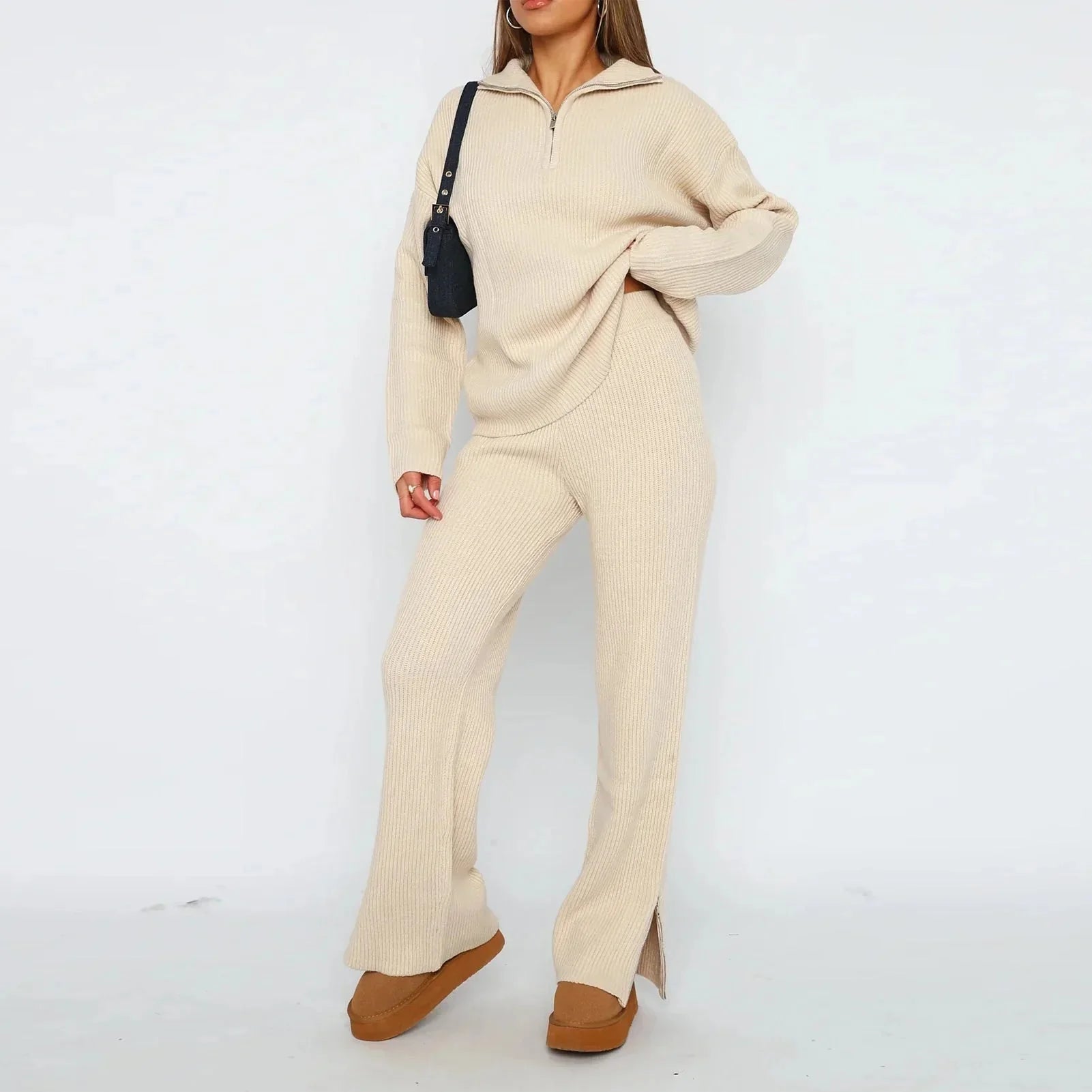 Esmay | Luxuriöses Zweiteiliges Outfit mit Schlag
