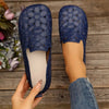 Makenna | Damen-Oxford-Ballerinas mit Blumenausschnitt und orthopädischen Einlagen