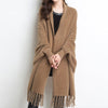 Mindy | Herbst-Specials Langärmliger, lässiger Schalmantel mit Quaste für Damen
