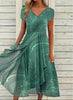 Dale | Midi-Kleid mit V-Ausschnitt