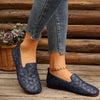 Makenna | Damen-Oxford-Ballerinas mit Blumenausschnitt und orthopädischen Einlagen