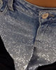 Maxton | Shapshe® Damenmode Vielseitige Wide Leg Jeans mit Strass