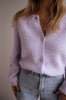 Isa | Gilet mit lilafarbenen Glitzerknöpfen