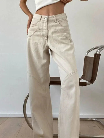 Ginny | Hochtaillierte Baggy-Jeans
