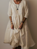 Ira | Maxikleid mit losem Rundhalsausschnitt