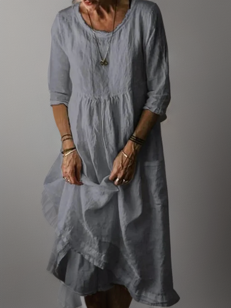 Ira | Maxikleid mit losem Rundhalsausschnitt