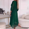 Isla | Leichtes seidiges Chiffonkleid