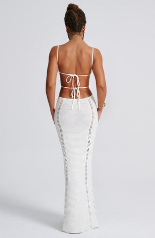 Jasmin | Maxikleid - Weiß