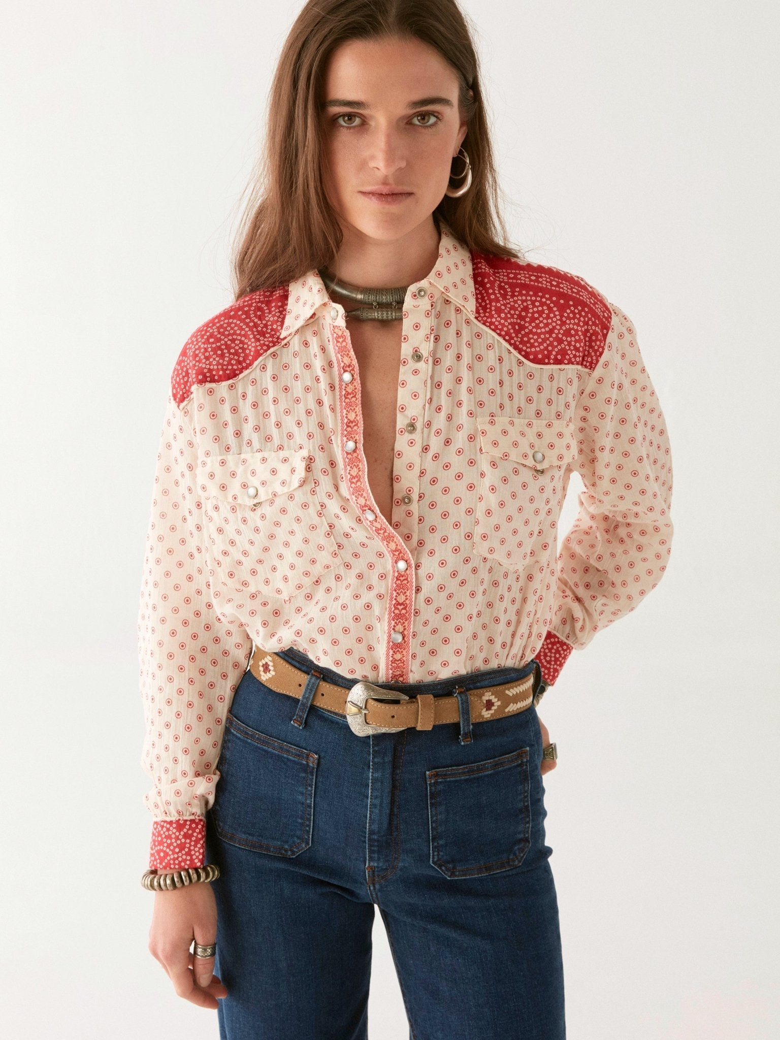 Juliana | Leidenschaftlich rote Bluse