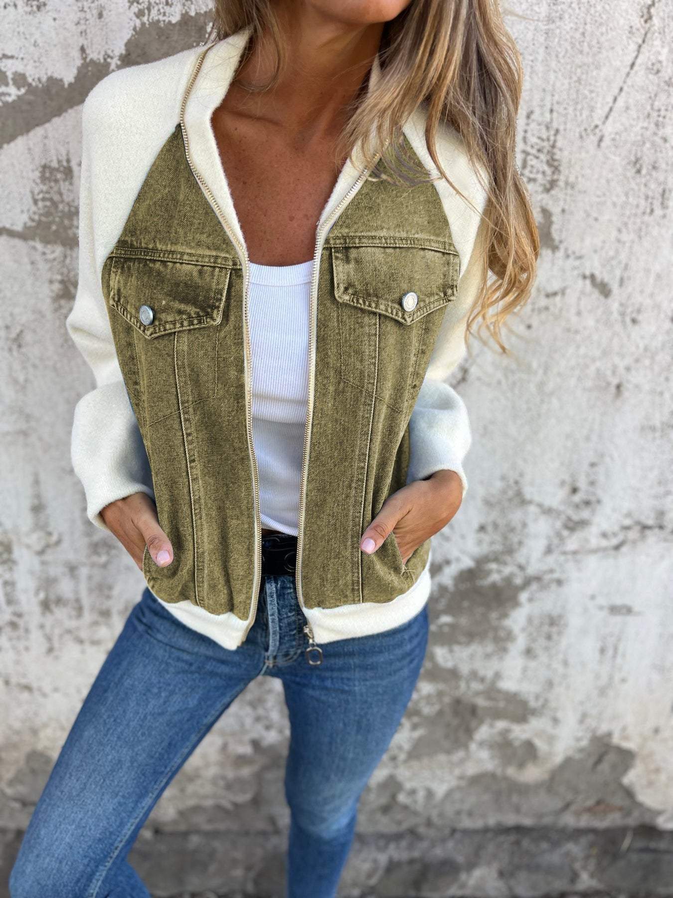 Oliva | Stylische Jeansjacke