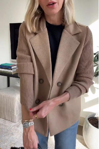 Sorelle | Eleganter Blazer mit Strickärmeln