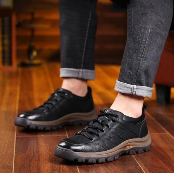 Rex | Herren-Casualschuhe aus Leder mit Handnaht