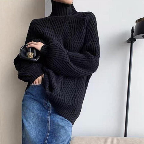 Celestine | Oversized-Herbst-Rollkragenpullover für Damen