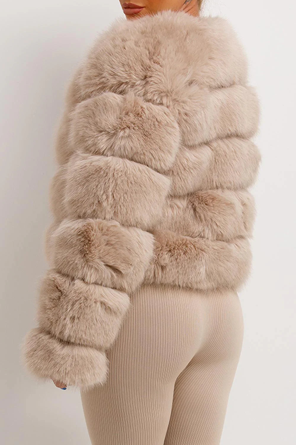 BEATRICE Kunstfell-Bubble-Jacke
