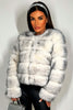 BEATRICE Kunstfell-Bubble-Jacke