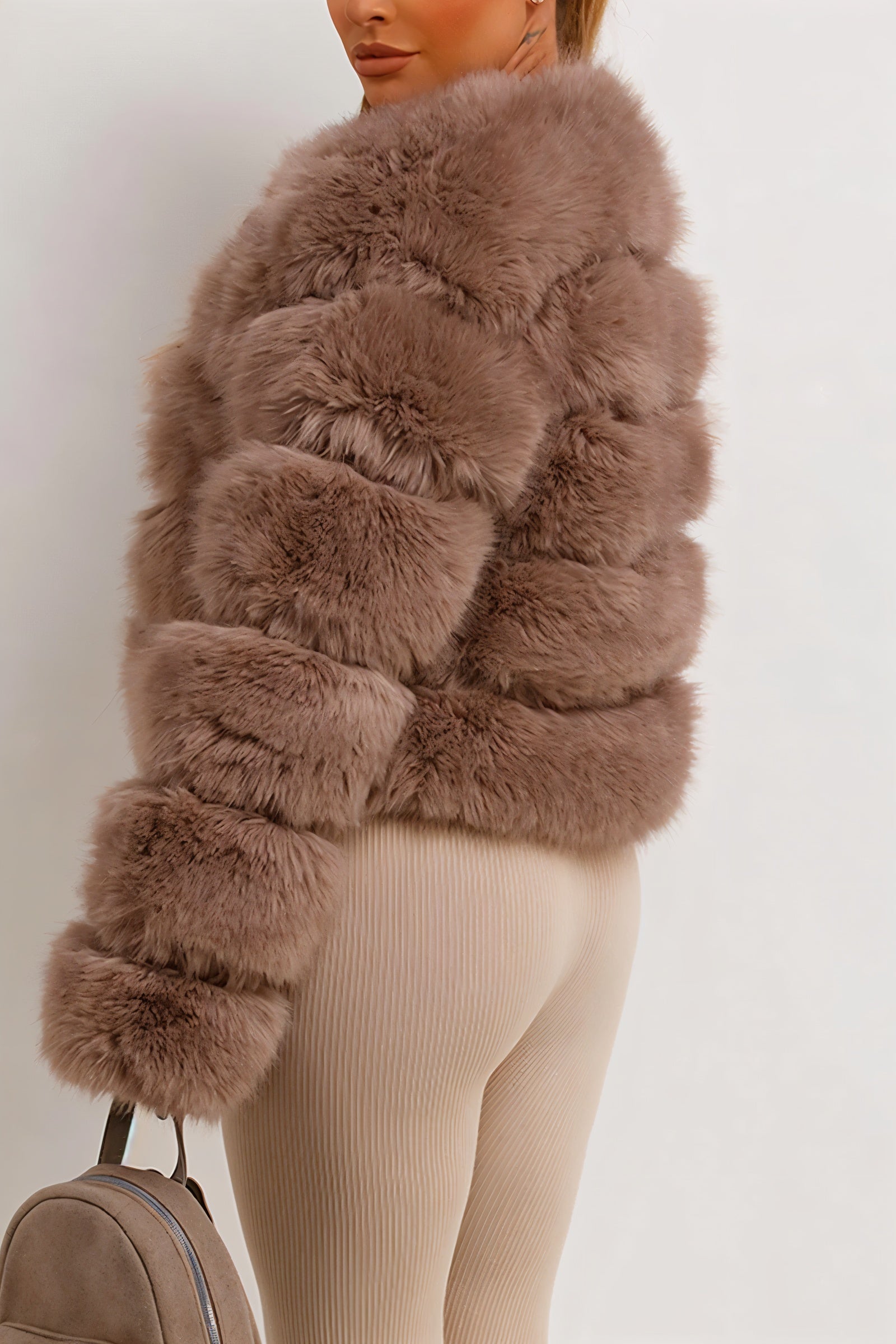 BEATRICE Kunstfell-Bubble-Jacke