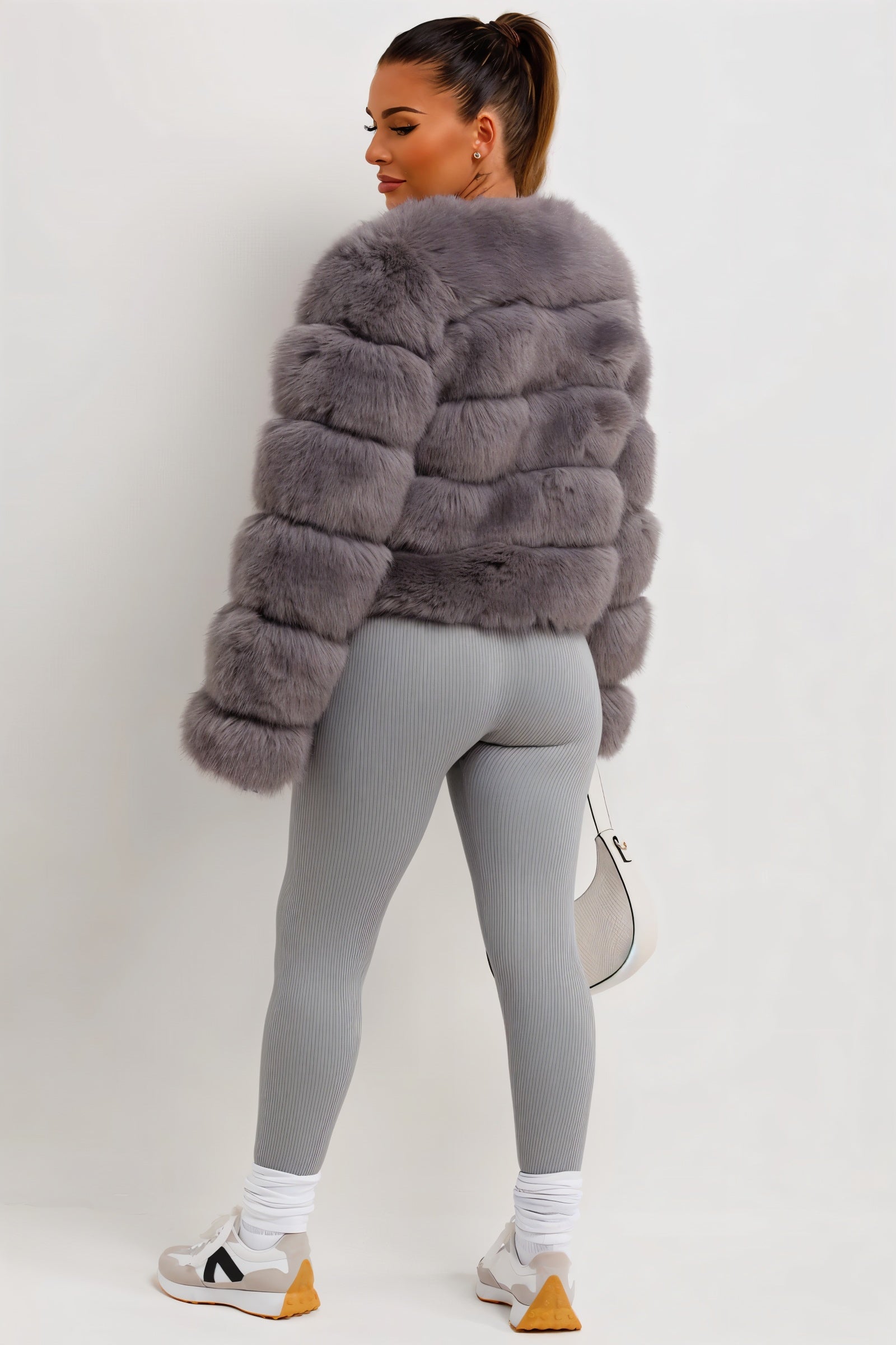 BEATRICE Kunstfell-Bubble-Jacke