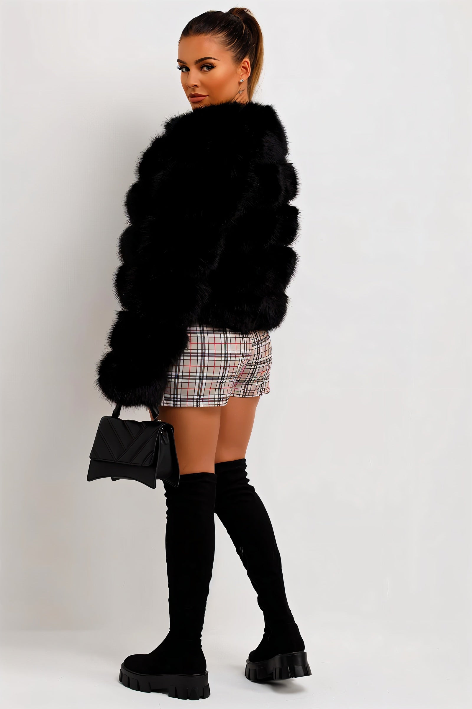 BEATRICE Kunstfell-Bubble-Jacke
