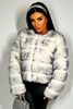 BEATRICE Kunstfell-Bubble-Jacke