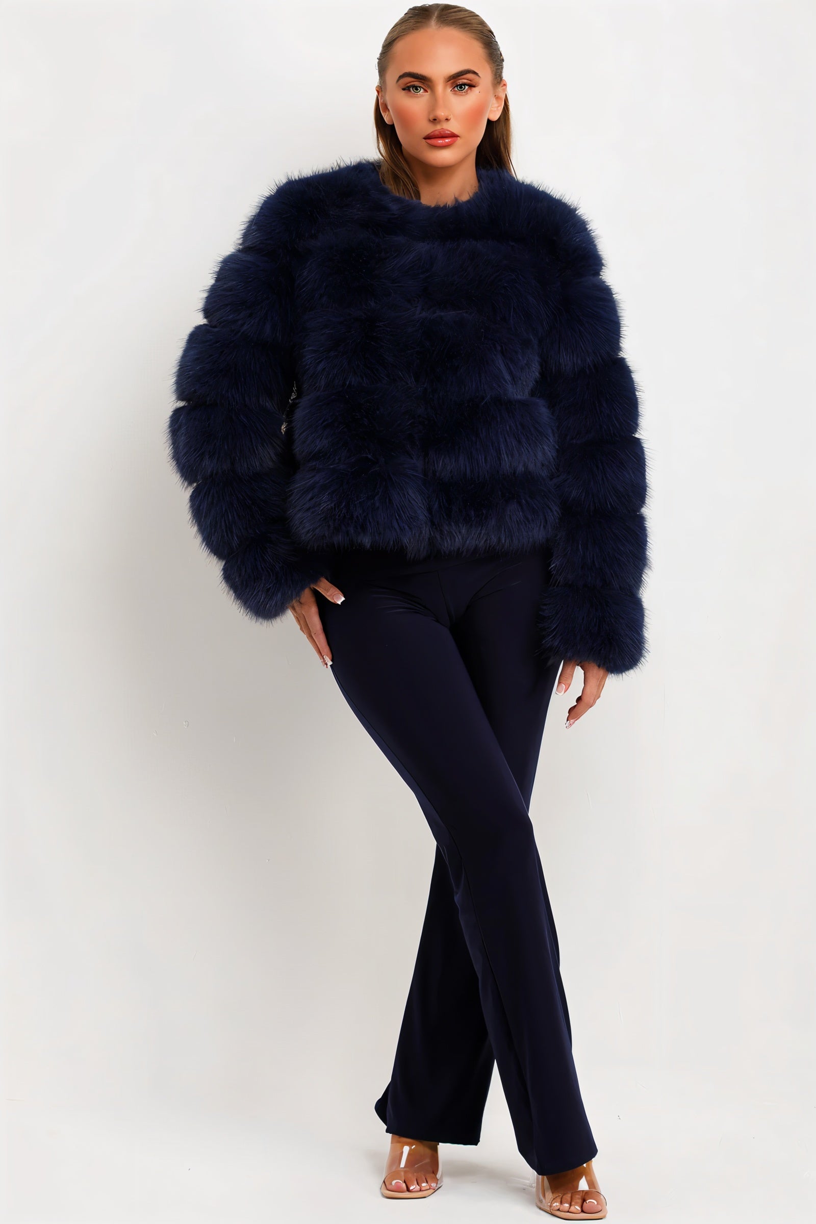 BEATRICE Kunstfell-Bubble-Jacke