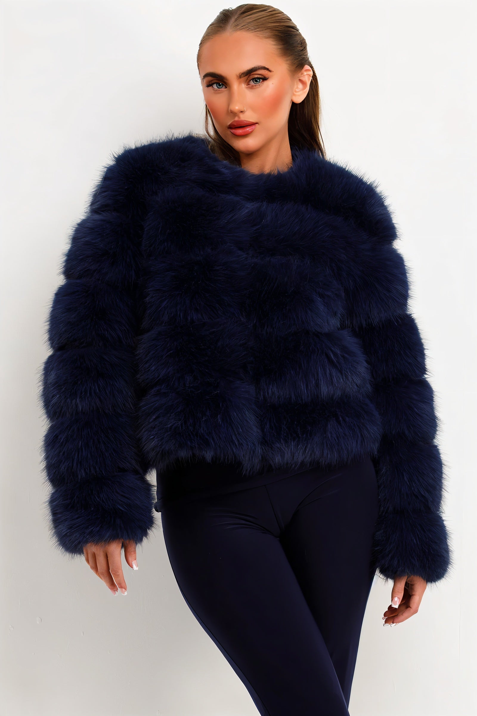 BEATRICE Kunstfell-Bubble-Jacke