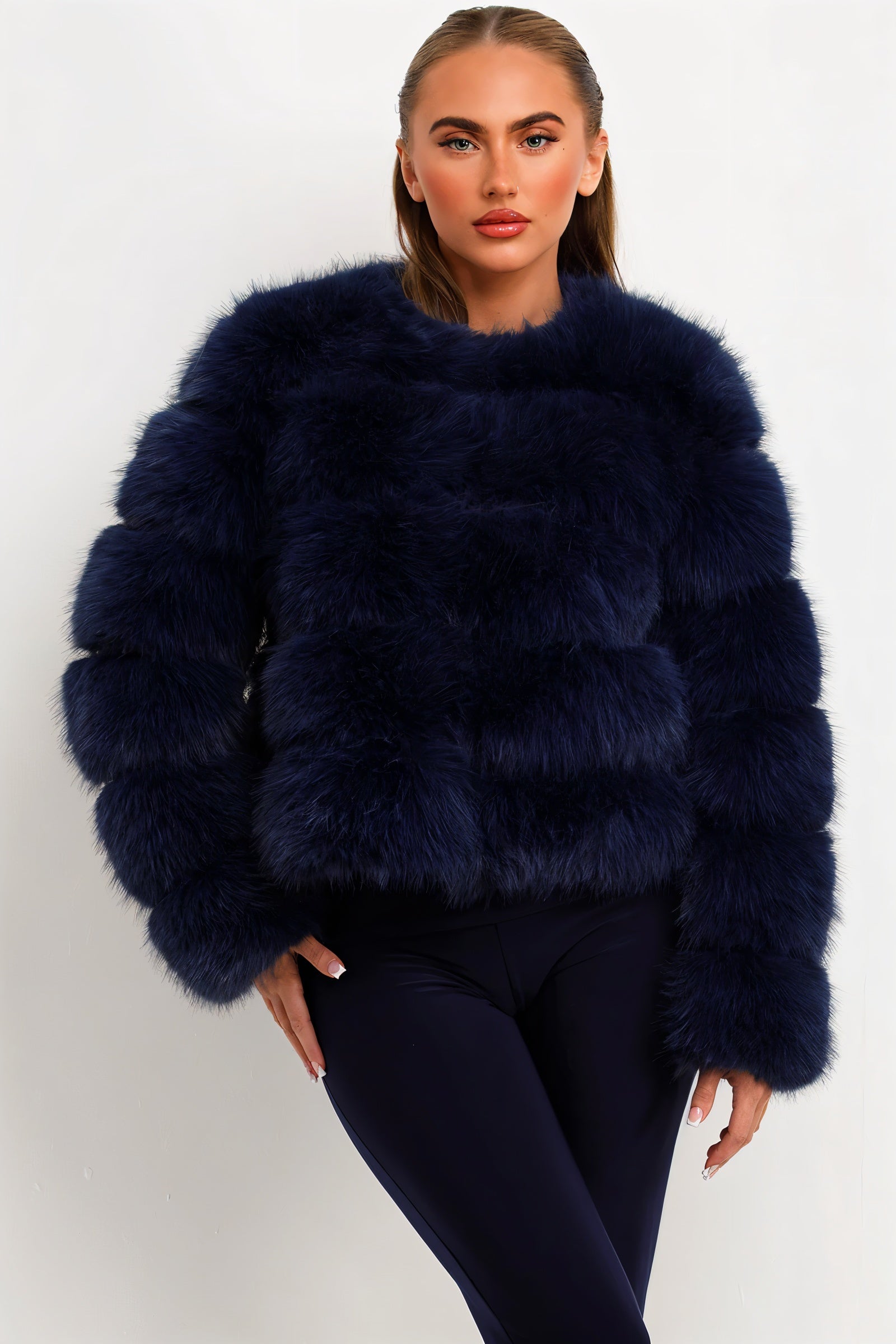 BEATRICE Kunstfell-Bubble-Jacke