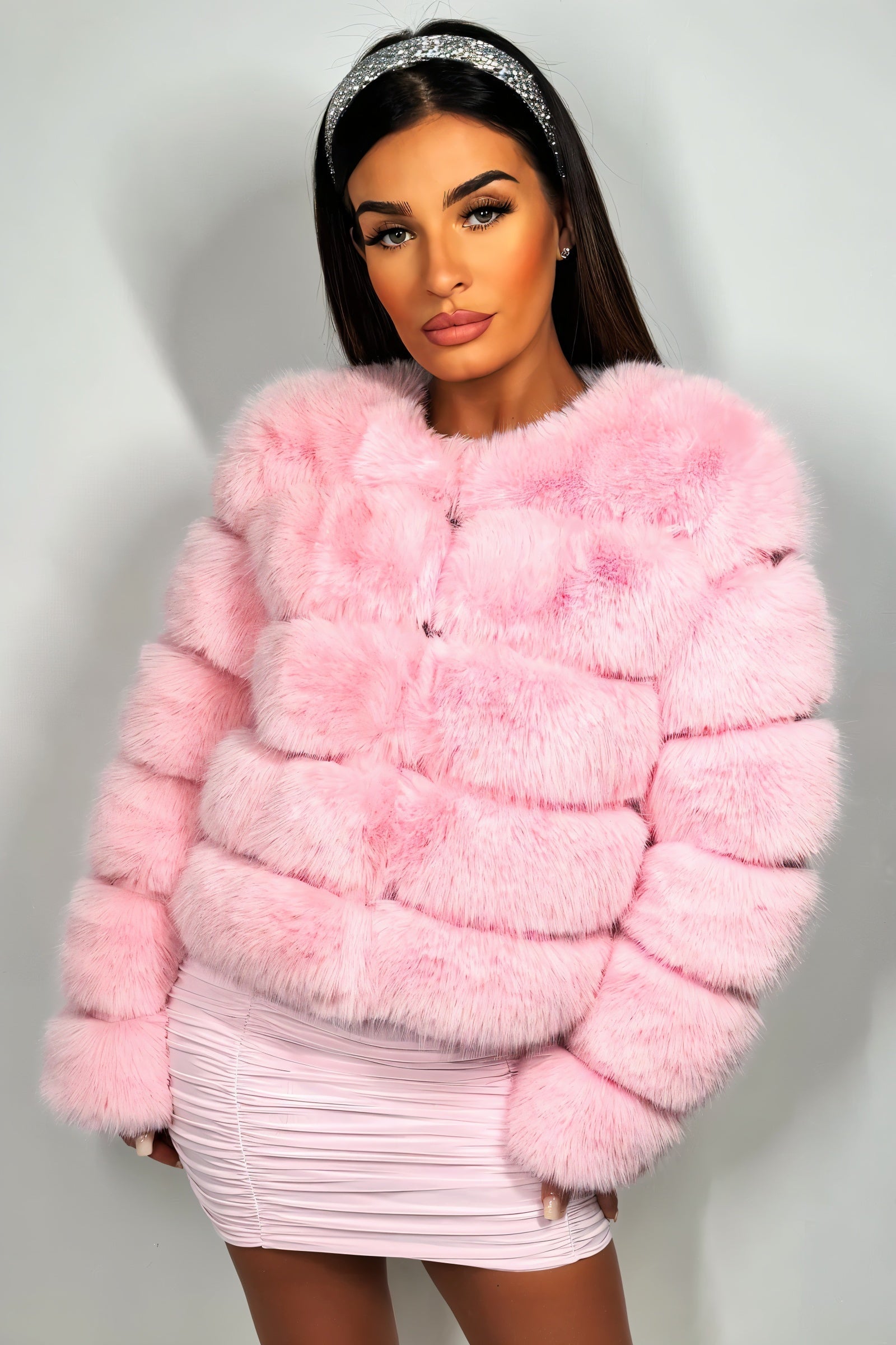 BEATRICE Kunstfell-Bubble-Jacke