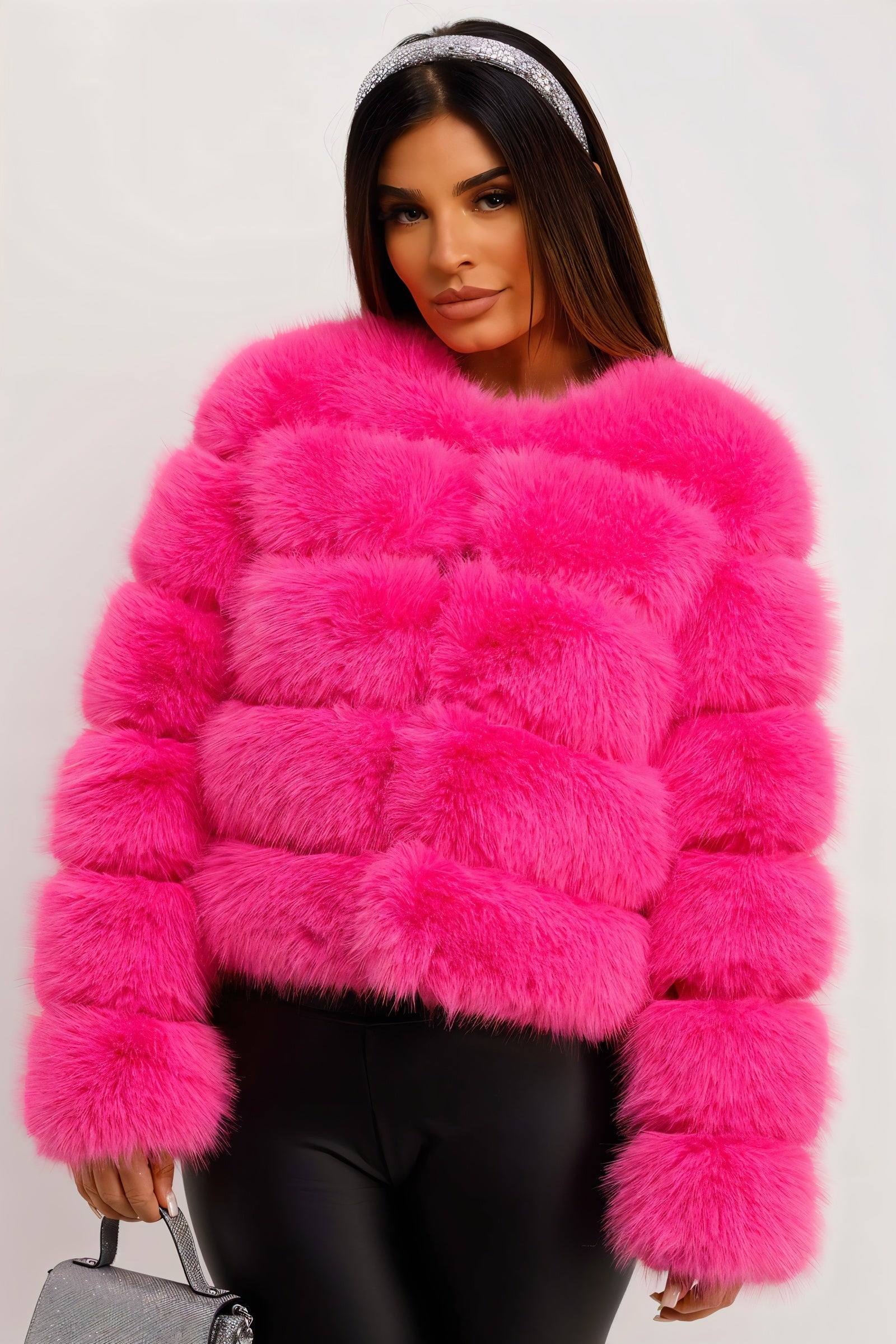 BEATRICE Kunstfell-Bubble-Jacke