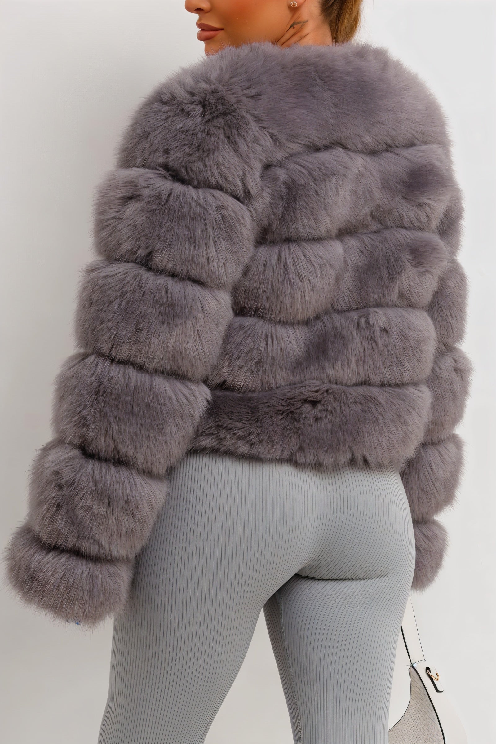 BEATRICE Kunstfell-Bubble-Jacke