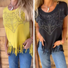 Lynne | Unifarbenes, kurzärmeliges Damen-T-Shirt